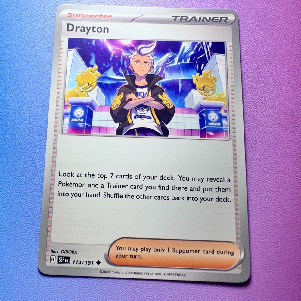 drayton - 174/191 (uncommon) — pokemon: surging sparks